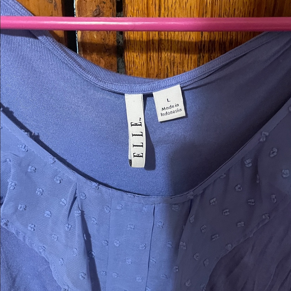 Elle Periwinkle Ruffle Tank Top - Picture 2 of 7